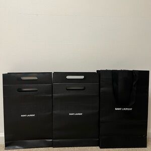 Saint Laurent Elegant Black Gift Bags